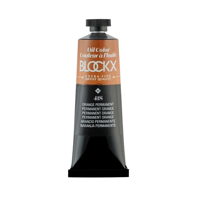 Blockx Permanent Orange Oil Paint – 35Ml Tube, Series 4 1