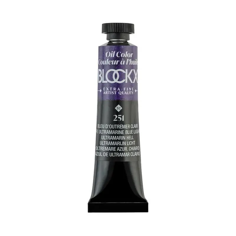 Blockx Professional Oil Paint Tube – 20Ml Ultramarine Blue Light (Series 2) 1