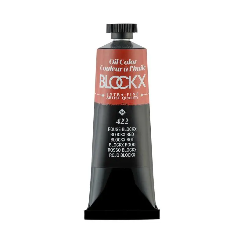 Blockx Red Oil Paint Tube, 35Ml, Series 4, Pr254 Semi-Opaque 1