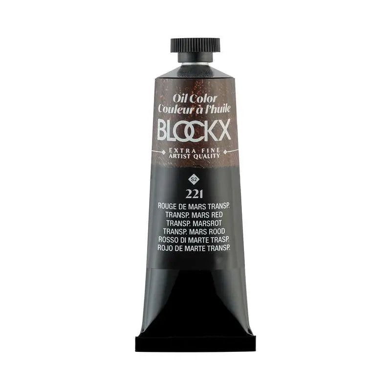 Blockx Transparent Mars Red Oil Paint, 35Ml, Series 4, Pr101 Pigment 1