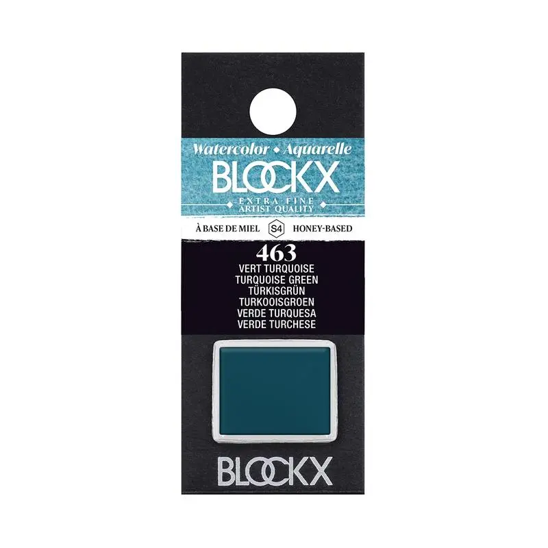 Blockx Turquoise Green Watercolour Half Pan – Pb36, No. 463 1