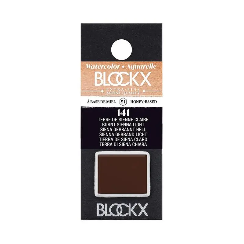 Blockx Watercolor Half Pan – Light Burnt Sienna (141) 1
