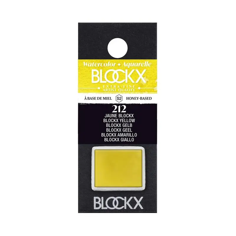 Blockx Watercolor Half Pan – Yellow C41212Bxc (Series 2) 1