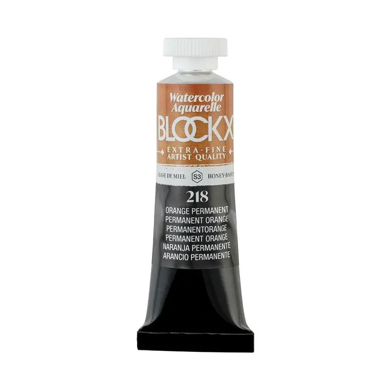 Blockx Watercolour Paint – Permanent Orange, Series 3, 15Ml Tube (S3-218) 1