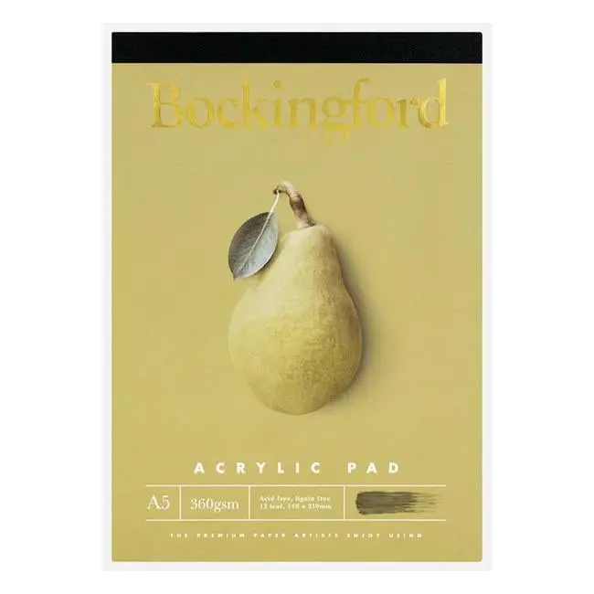 Bockingford A5 Acrylic Pad – 360Gsm, 12 Sheets 1