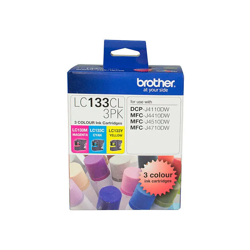 Brother Lc133 Tri-Color Ink Cartridge Pack (Cyan, Magenta, Yellow) 1
