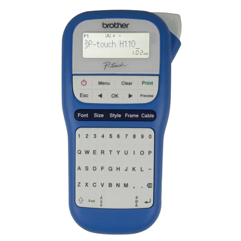 Brother P-Touch Bth110Bw Blue & White Label Printer 1