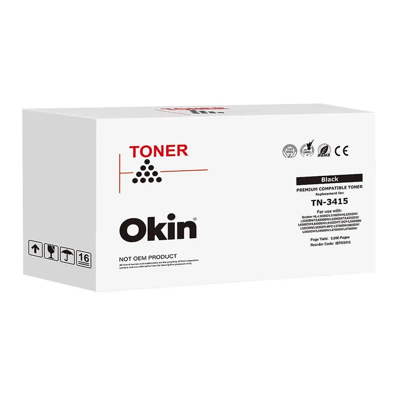 Brother Tn3415 Black Toner Cartridge – Okin Compatible 1