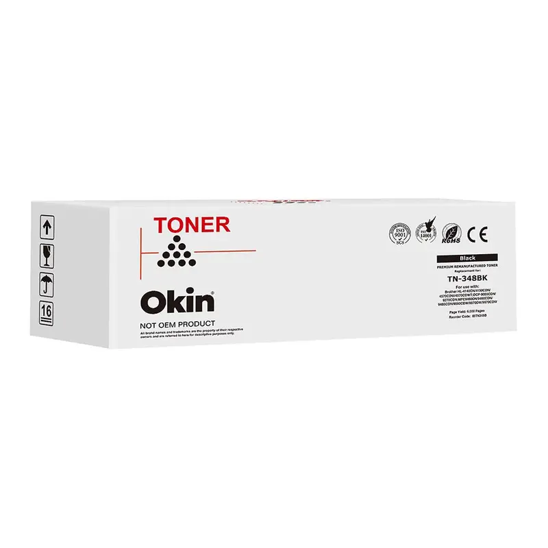 Brother Tn348 Black Toner Cartridge – Okin Compatible 1