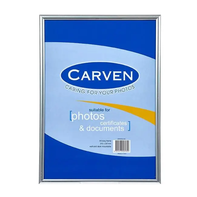 Carven Silver Document Frame – Sleek A4 Presentation Display 1