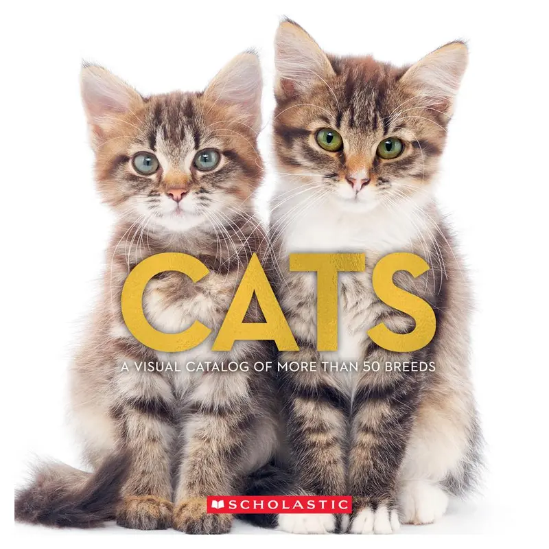 Cats: A Visual Encyclopedia Featuring Over 50 Breeds — Illustrated Paperback Guide 1