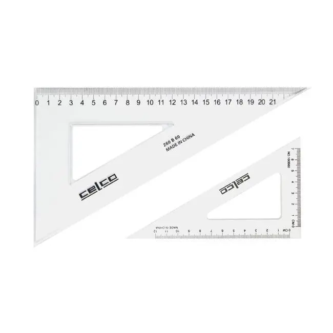 Celco 60° Clear Set Square – 32 Cm 1