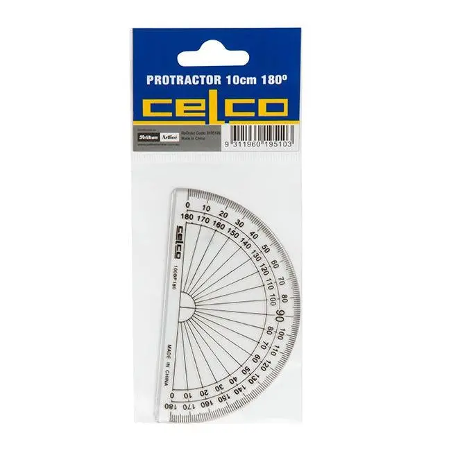 Celco Clear 10 Cm Protractor – Lightweight Design 1