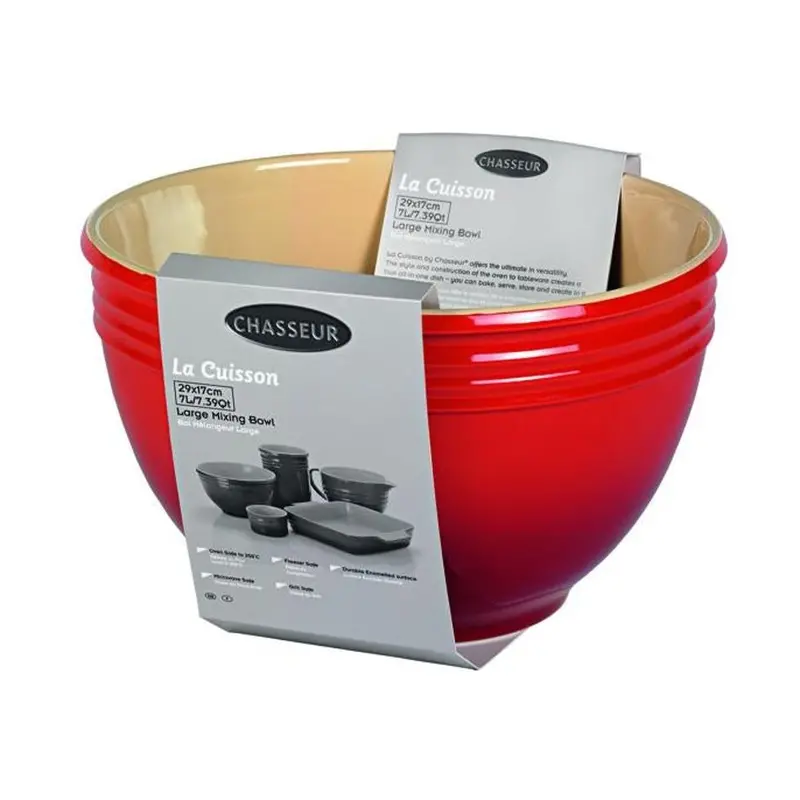 Chasseur 29 X 17Cm Large Mixing Bowl – 7L Stainless Steel Or Enamel (Varies By Model) 1