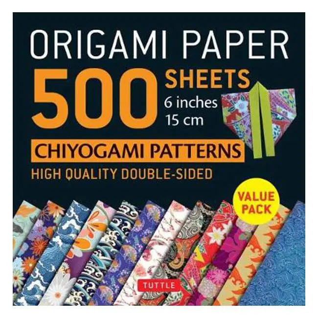 Chiyogami-Printed Origami Paper: 500 Premium Sheets, 12 Traditional Japanese Motifs + 8 Project Guides – Tuttle Publishing 1