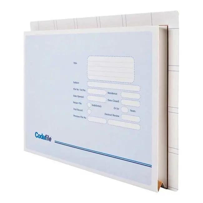 Codafile Vertical Wallet With Top & Side Tabs – Pack Of 20 1