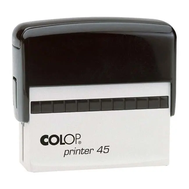 Colop 45 Oblong Self-Inking Stamp – Black Ink, Ergonomic Design 1