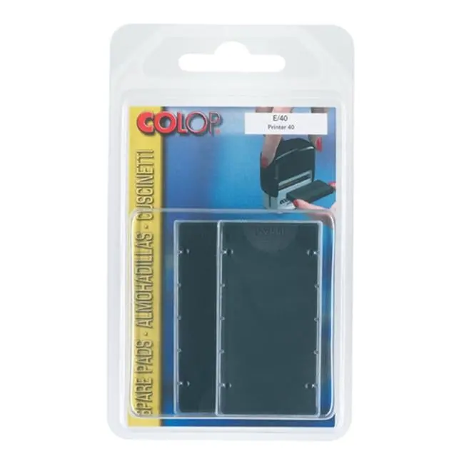 Colop E40 Black Stamp Pad – 23X59Mm Standard Office Size 1