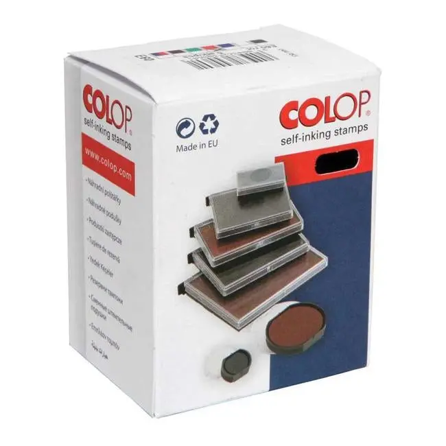 Colop E60 Red Ink Pad – Compact 37 X 76 Mm Stamp Refill 1