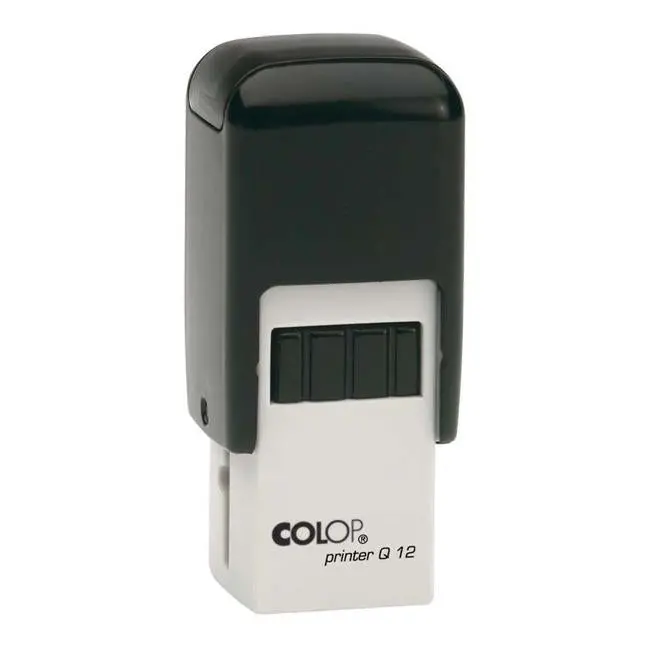 Colop Q12/R12 Mini Self-Inking Stamp – 12×12Mm, Black Ink, Precision Model 151230 1