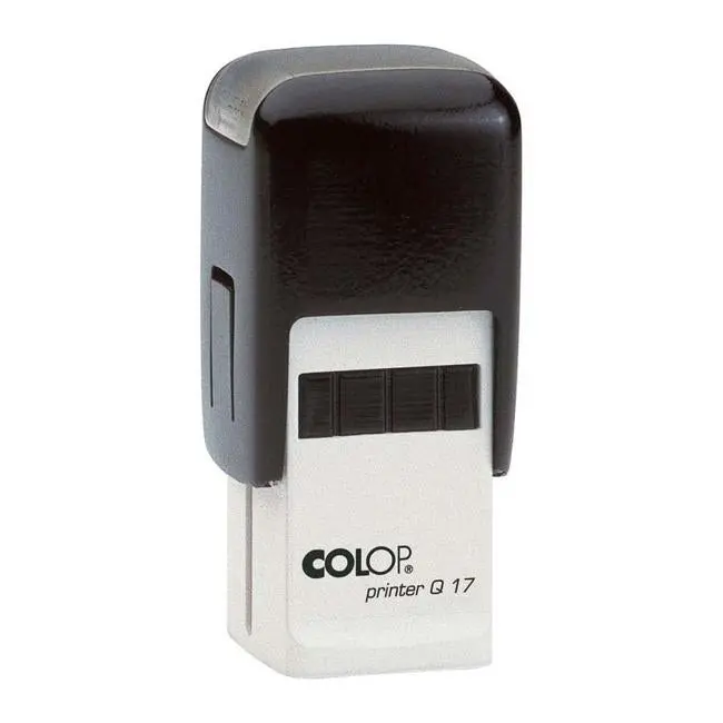 Colop Q17 Square Self-Inking Stamp – Black Ink, Precise Impression 1