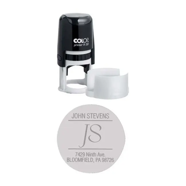 Colop R30 Self-Inking Round Rubber Stamp – 30Mm Diameter 1