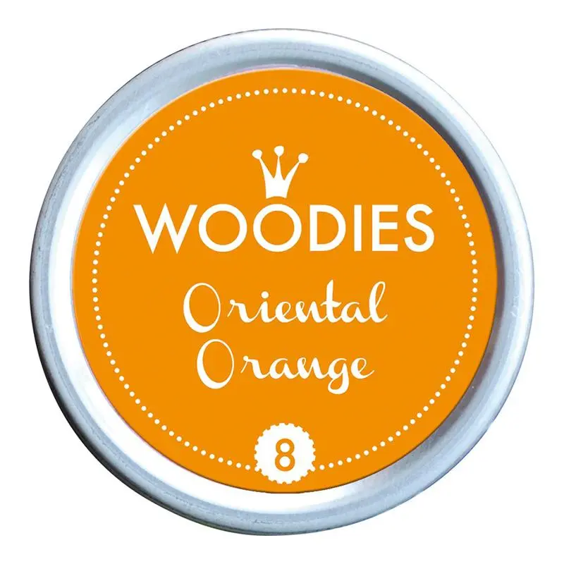 Colop Woodies 38Mm Stamp Pad – Oriental Orange Ink, Quick-Dry Formula (350029) 1