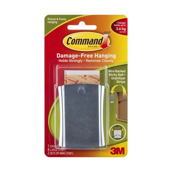 Command Jumbo Universal Metal Picture Hanger 1