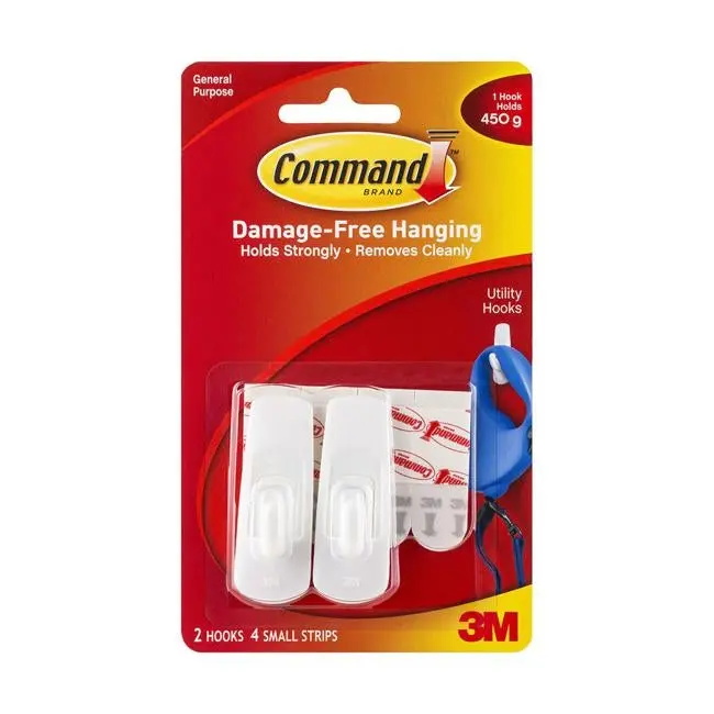 Command Small White Adhesive Hook – Pack Of 2 1