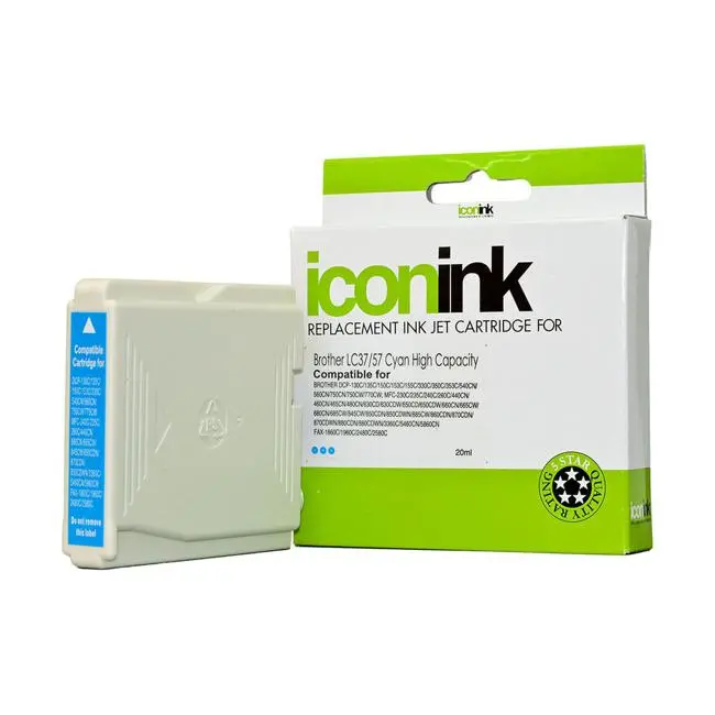 Compatible Cyan Ink Cartridge For Brother Lc37 And Lc57 Printers 1