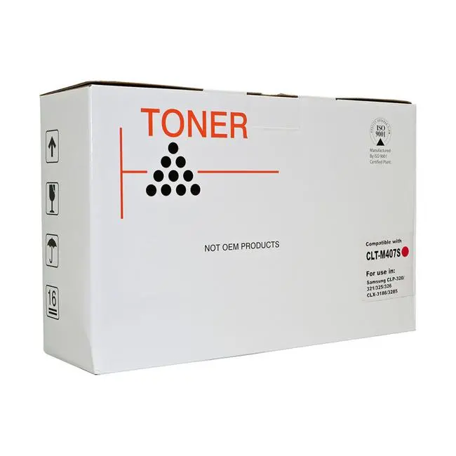 Compatible Samsung Cltm407S Magenta Laser Toner Cartridge 1