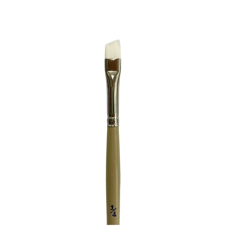 Das S9950 White Taklon Angular Paint Brush – Size 1/4 Inch 1