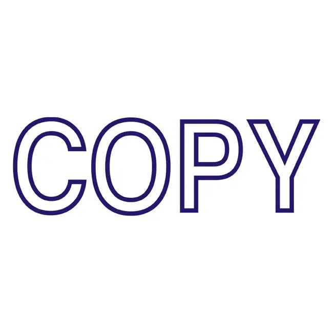Deskmate Pre-Inked 'Copy' Office Stamp – Blue 1
