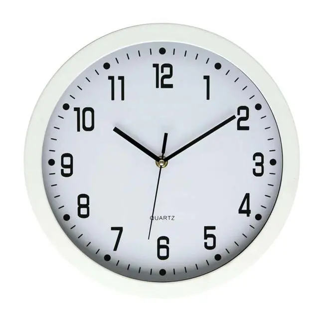 Dixon 30Cm Round Wall Clock – Glass Face, Classic White Dial 1