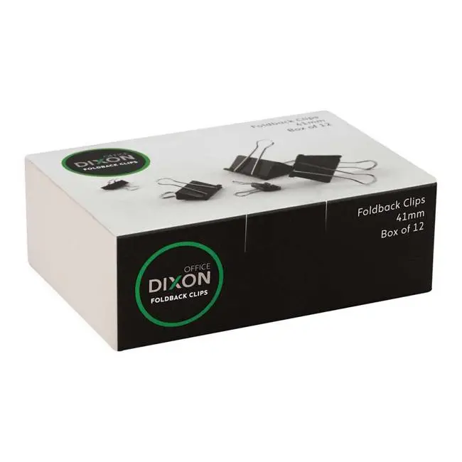 Dixon 41Mm Foldback Clips – 12-Piece Heavy-Duty Pack 1