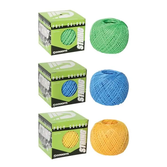 Donaghys Coloured Polypropylene String – 60 G Box, Weather-Resistant Packaging Twine 1
