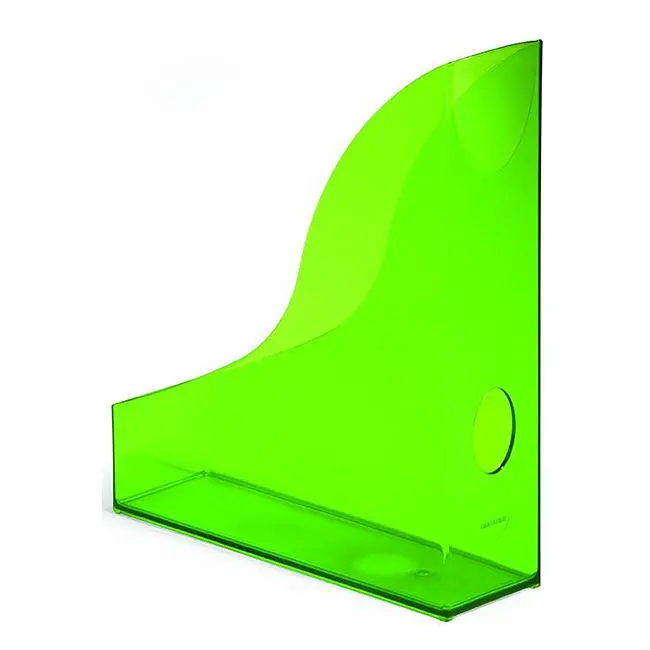 Durable Ice Series Light Green Magazine Rack 1