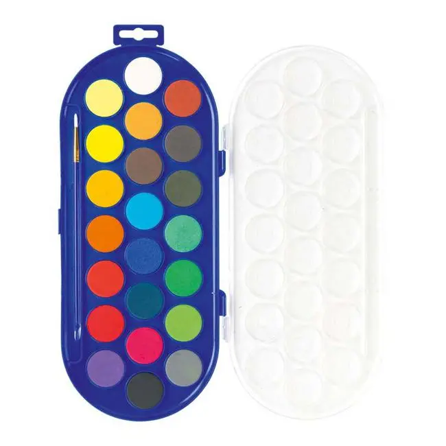 Ec 22-Disc Paint Palette Set – Assorted Bright Colors For Creative Projects 1