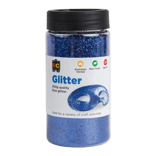 Ec Blue Glitter Powder – 200 Gram Pack 1