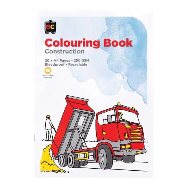 Ec Construction-Themed Colouring Book For Kids 1