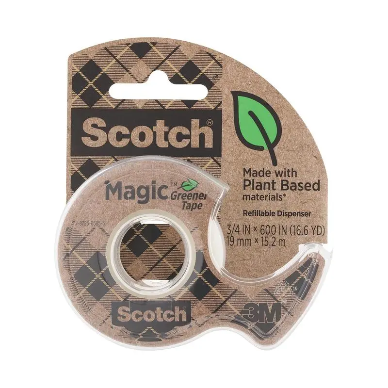 Eco-Friendly Scotch Magic Greener Tape – 19 Mm Width × 15.2 M Length, Sustainable Adhesive (Model 10952) 1