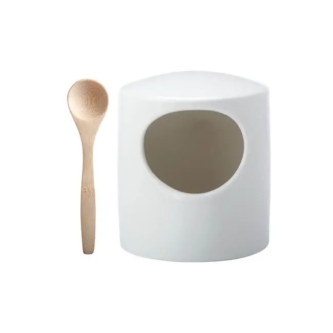 Epicurious White Salt Pig With Gift Box Packaging 1
