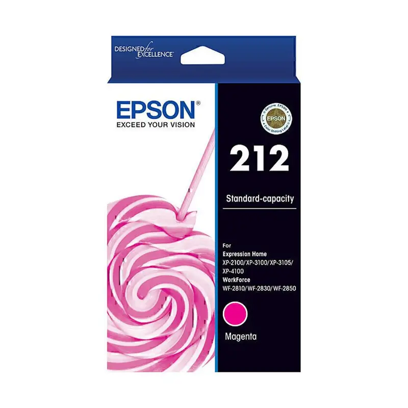 Epson 212 Magenta Ink Cartridge – Standard Yield (C13T02R392) 1