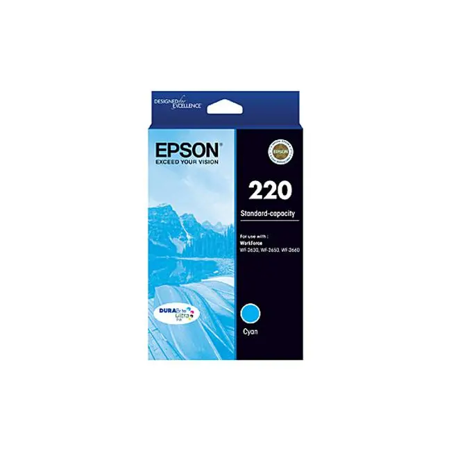 Epson 220 Cyan Ink Cartridge – Standard Yield 1