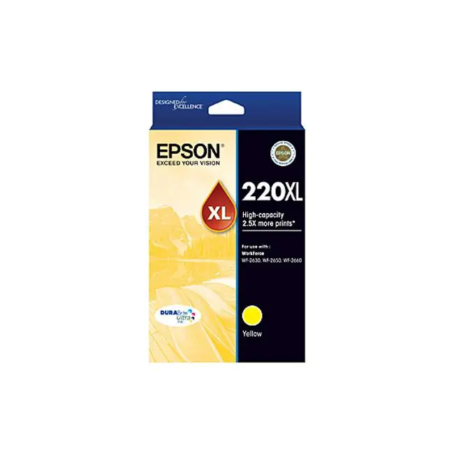 Epson 220 High-Yield Yellow Ink Cartridge 1
