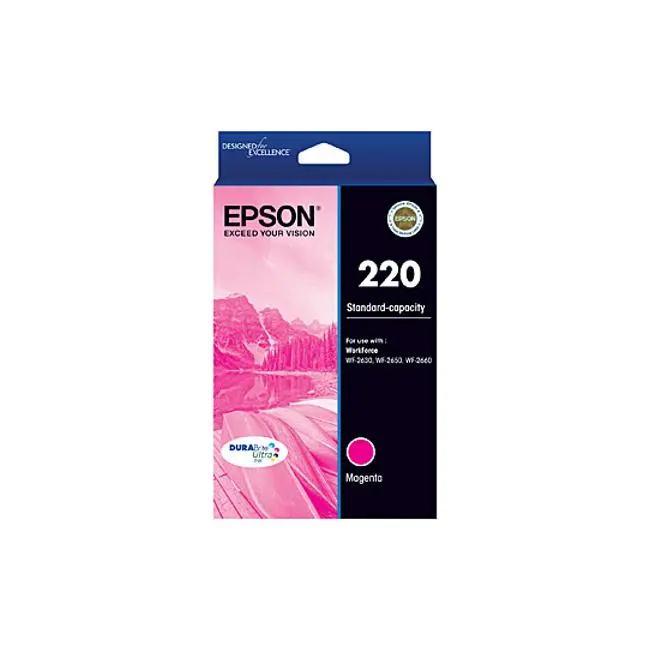 Epson 220 Standard-Yield Magenta Ink Cartridge 1