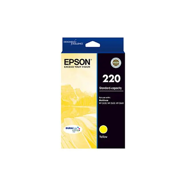 Epson 220 Standard-Yield Yellow Ink Cartridge 1