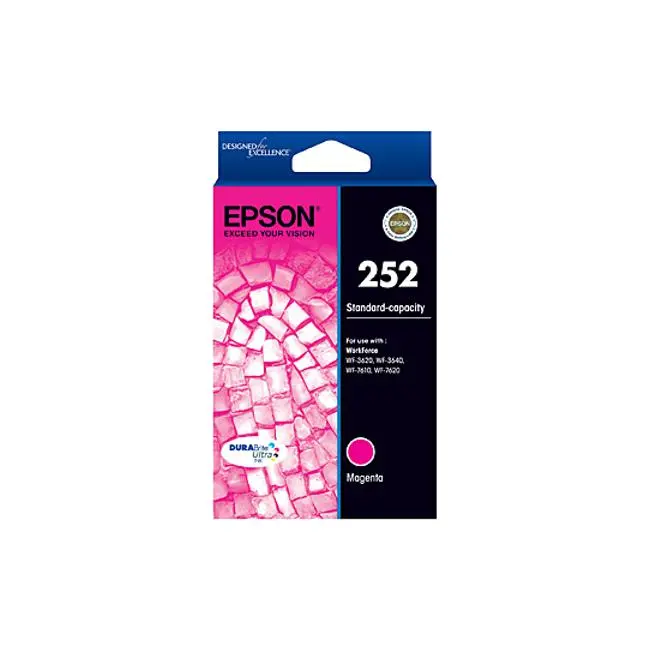 Epson 252 Standard-Yield Magenta Ink Cartridge 1