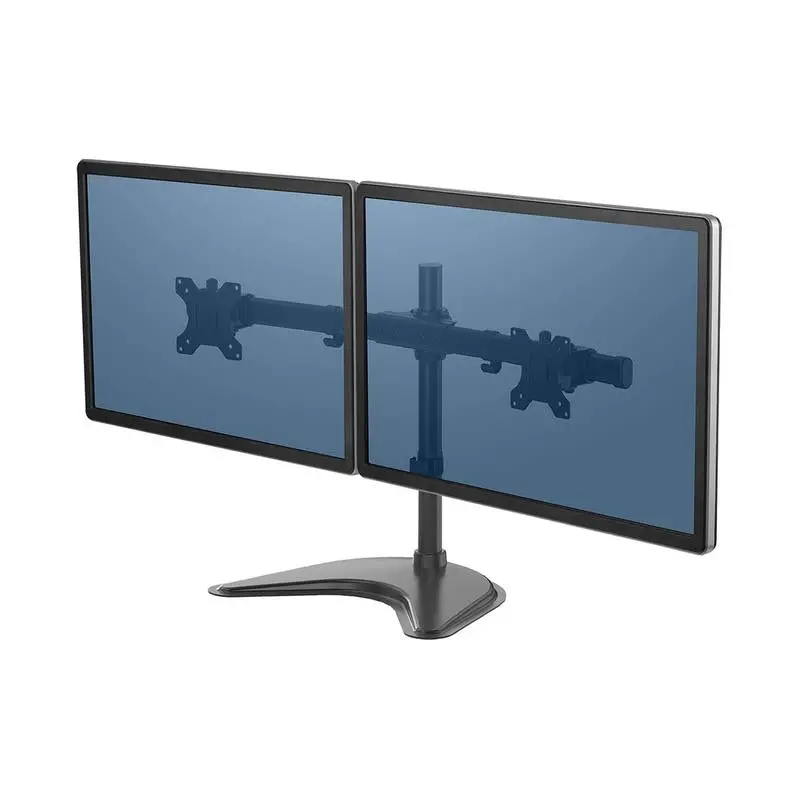 Fellowes Dual Monitor Stand – Freestanding, Adjustable Arm (Model F8043701) 1