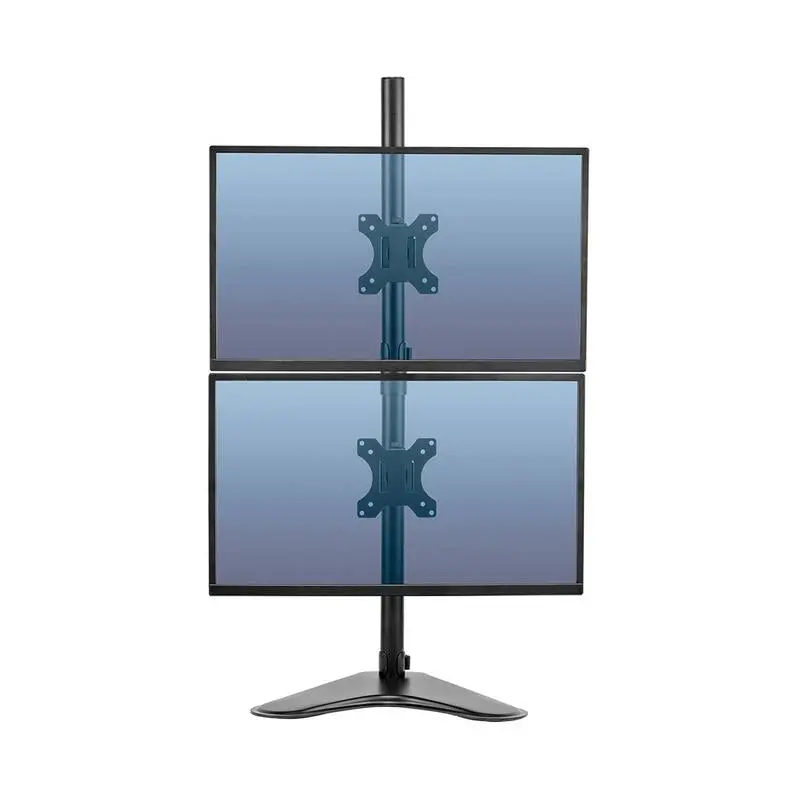 Fellowes Freestanding Dual Monitor Arm – Adjustable Stacking Design 1